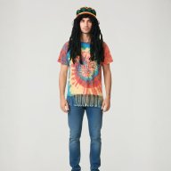 Disfraz Hippie Rasta - Años 60s y 70s / Hombre Adulto